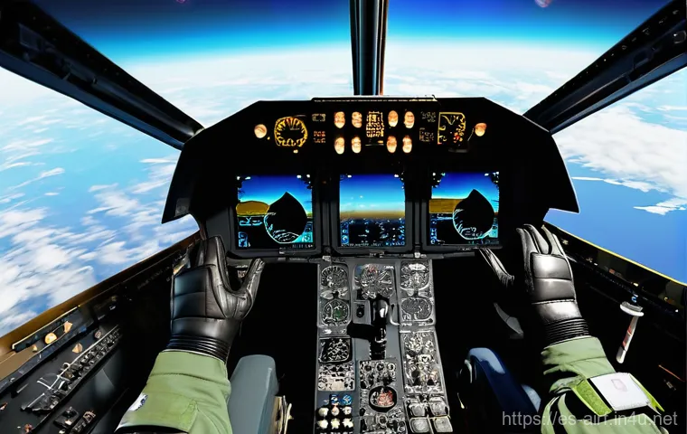 공군의 공중전 시뮬레이션 - **Prompt 1: Ultra-Realistic Fighter Jet Cockpit Immersion**
A highly detailed, photo-realistic i...