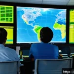 공군의 공군병 자대 배치 팁 - A detailed scene inside a Spanish military air unit briefing room, showing diverse personnel in unif...